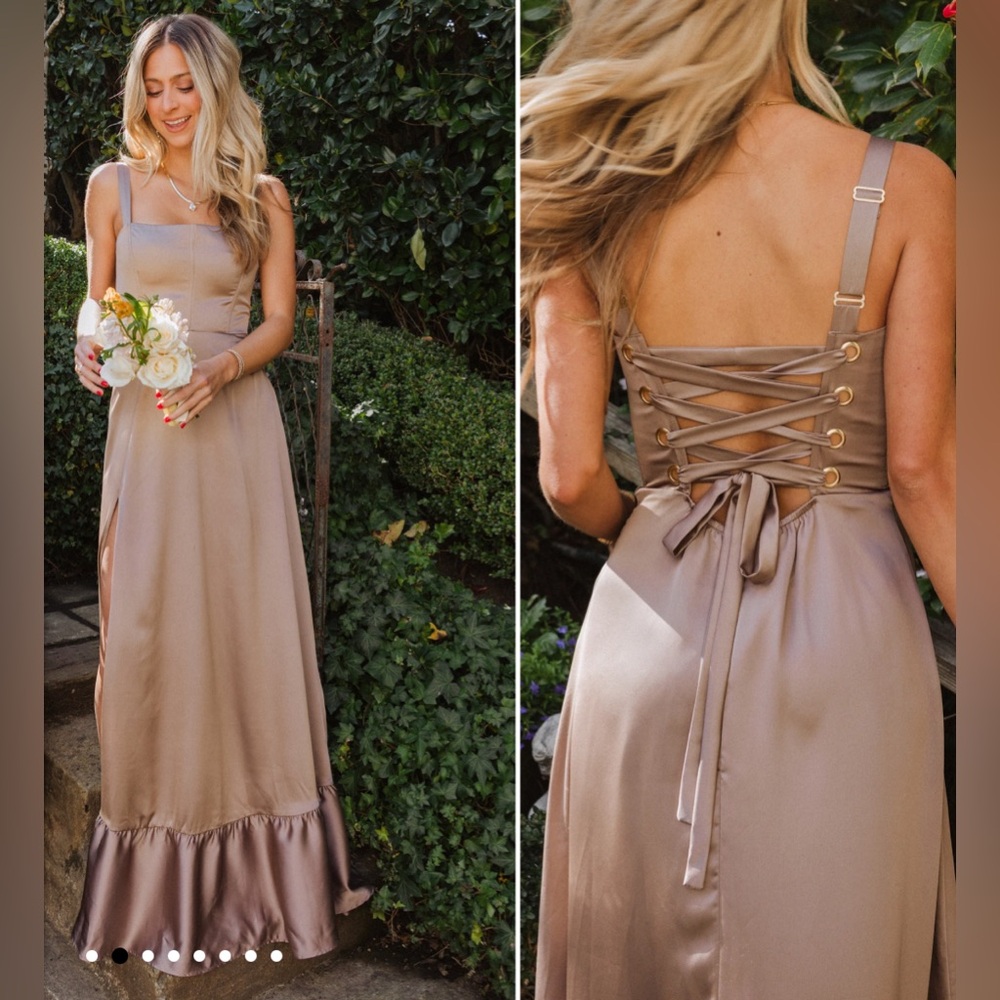 Show Me Your Mumu Dune Luxe Satin dress -XS